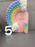 Rainbow Arch Garland for your Own Backdrop from