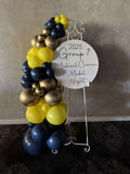 Easel  and Disc with  Balloon Garland HIRE Price from