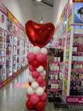 Love Heart Balloon Column