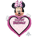 MINNIE MOUSE FOREVER HAPPY BIRTHDAY SUPERSHAPE PERSONALIZED XL INFLATED #40705