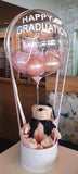 Personalised Hot Air Balloon Bubble Box Arrangement, Price From