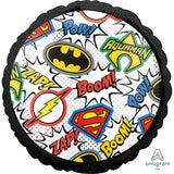 JUSTICE LEAGUE 43cm Foil Balloon INFLATED #40719