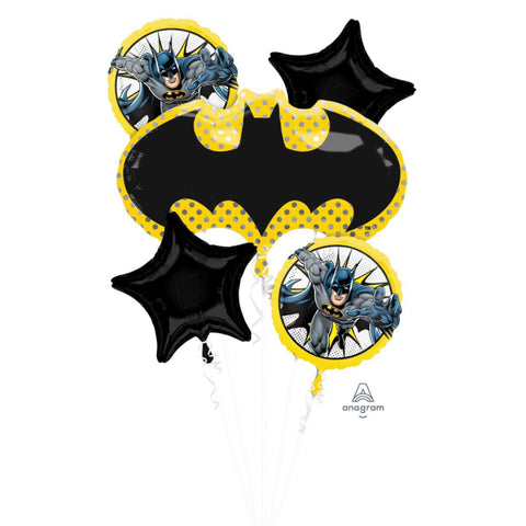 Batman Licensed 5 pack Balloon Bouquet Kit INFLATED #40716
