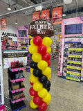 Balloon Column With Star or Round or Supershape Foil Topper