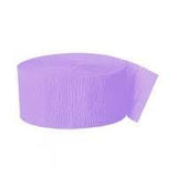 Lilac Crepe Paper Streamer 30m (Lavender)
