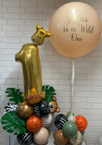 Large 60cm Balloon Helium filled 3-4 day Float Time with Satin Ribbon & Balloon Weight