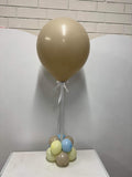 Big 45cm Latex Balloon on weight with Satin Ribbon in Standard or Chrome Colours 45cm 18inch