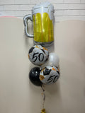 Cheers & Beers Balloon Bouquet- Choose your AGE or Occasion #CBB