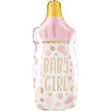 Baby Girl Bottle SuperShape 33cm x 79cm INFLATED #44742