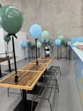 Large 60cm Latex Balloon Helium filled 3-4 day Float Time with Satin Ribbon & Balloon Weight