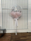 Personalised Bubble Balloon with Confetti or Mini Balloon