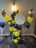 Easel  and Disc with  Balloon Garland HIRE Price from