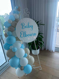 Easel  and Disc with  Balloon Garland HIRE Price from
