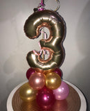 Number Cascade Table Centrepiece foil numbers