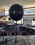 Large 60cm Latex Balloon Helium filled 3-4 day Float Time with Satin Ribbon & Balloon Weight