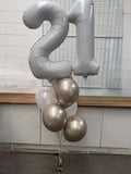Big Double Number Splendor Balloon Bouquet CHOOSE YOUR AGE
