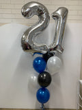 Big Double Number Splendor Balloon Bouquet CHOOSE YOUR AGE