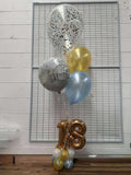 Mini Double Number Table Confetti Bouquet or Latex Bouquet  It's Just A Dinner Bouquet