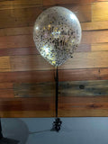 Big Confetti Filled 45cm Balloon on a weight #confetti45