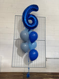 Giant Single Number Splendour Balloon Bouquet CHOOSE YOUR AGE & COLOURS