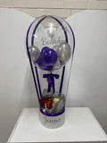 Personalised Hot Air Balloon Bubble Box Arrangement, Price From