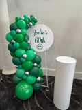Easel  and Disc with  Balloon Garland HIRE Price from