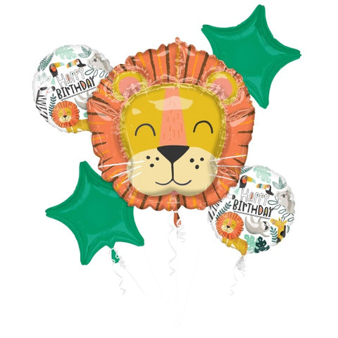 Get Wild Happy Birthday Bouquet 5 pack INFLATED #42876