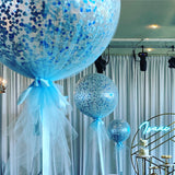Tulle Covered Large 60cm Balloon Up to 2 days Float Time