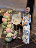 Easel  and Disc with  Balloon Garland HIRE Price from