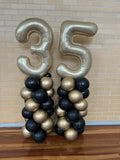 Supershape or Giant Number Tower Column Air Filled