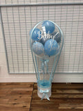 Personalised Hot Air Balloon Bubble Box Arrangement, Price From