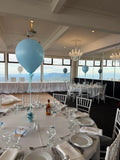Big 45cm Latex Balloon on weight with Satin Ribbon in Standard or Chrome Colours 45cm 18inch