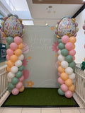 Balloon Column With Star or Round or Supershape Foil Topper