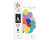 Assorted Balloons Matte Finish 30cm 18pk