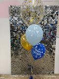Big Confetti 45cm Balloon with 3 Std Latex Balloons Table Bouquet #confettiT3table
