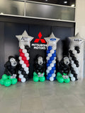 Balloon Column With Star or Round or Supershape Foil Topper
