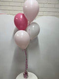 T4 Balloon Table Centrepiece 4 latex on balloon weight (with Hi-Float approx. 48 hour float time)