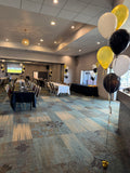 T6 Balloon Centrepiece 6 latex on balloon weight (with Hi-Float 2-3 day float time)