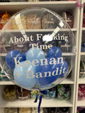 Personalised Bubble Balloon with Confetti or Mini Balloon