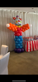 Balloon Column With Star or Round or Supershape Foil Topper