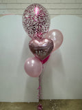 Confetti 40cm with 3 Latex Balloons & Foil  Balloon Bouquet With or Without Personalisation #confettiT3foilboq