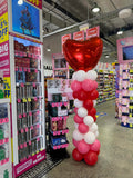 Love Heart Balloon Column