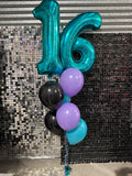 Big Giant Double Number Splendour Balloon Bouquet CHOOSE YOUR AGE