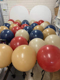 Big 45cm Latex Balloon on weight with Satin Ribbon in Standard or Chrome Colours 45cm 18inch