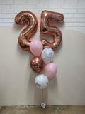 Big Giant Double Number Splendour Balloon Bouquet CHOOSE YOUR AGE