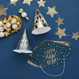 New Years Eve Happy New Year Party Hats 10pack #117409