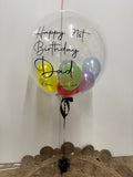 Personalised Bubble Balloon with Confetti or Mini Balloon