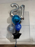Giant Double Number Birthday Wish with Personalised Balloon Bouquet