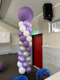 Balloon Column With Giant Topper Balloon