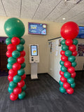 Balloon Column With Giant Topper Balloon